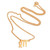 Gold plated sterling silver pendant necklace, 'Golden Virgo' - 18k Gold Plated Sterling Silver Virgo Pendant Necklace (image 2d) thumbail