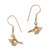 Gold plated sterling silver dangle earrings, 'Magic Lamp' - Handmade 18k Gold Plated Sterling Silver Dangle Earrings (image 2c) thumbail