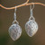 Sterling silver dangle earrings, 'Bali Tides' - Swirl Motif Sterling Silver Dangle Earrings Crafted in Bali thumbail