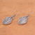 Sterling silver dangle earrings, 'Bali Tides' - Swirl Motif Sterling Silver Dangle Earrings Crafted in Bali (image 2c) thumbail