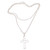 Sterling silver pendant necklace, 'Lovely Cross' - Love-Themed Sterling Silver Cross Necklace from Bali (image 2a) thumbail
