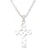 Sterling silver pendant necklace, 'Lovely Cross' - Love-Themed Sterling Silver Cross Necklace from Bali (image 2c) thumbail
