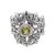 Peridot cocktail ring, 'Wheat Beauty' - Wheat Motif Peridot Cocktail Ring from Bali (image 2a) thumbail