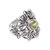 Peridot cocktail ring, 'Wheat Beauty' - Wheat Motif Peridot Cocktail Ring from Bali (image 2d) thumbail