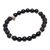 Onyx beaded stretch bracelet, 'Dark Skull' - Dark Onyx Skull Beaded Stretch Bracelet from Bali (image 2c) thumbail