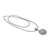 Magnesite pendant necklace, 'Blue-Green Moon' - Round Magnesite Pendant Necklace Crafted in Bali (image 2c) thumbail