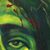 'Jesus Christ' - Signed Expressionist Painting of Jesus in Green from Bali (image 2b) thumbail