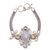 Multi-gemstone pendant bracelet, 'Frangipani Lights' - Floral Multi-Gemstone Pendant Bracelet from Bali (image 2a) thumbail