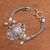 Multi-gemstone pendant bracelet, 'Frangipani Lights' - Floral Multi-Gemstone Pendant Bracelet from Bali (image 2b) thumbail