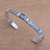 Gold accented blue topaz cuff bracelet, 'Artful Sky' - Blue Topaz Sterling Silver and 18K Gold Accent Cuff Bracelet thumbail