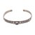 Gold accented blue topaz cuff bracelet, 'Artful Sky' - Blue Topaz Sterling Silver and 18K Gold Accent Cuff Bracelet (image 2a) thumbail
