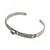 Gold accented blue topaz cuff bracelet, 'Artful Sky' - Blue Topaz Sterling Silver and 18K Gold Accent Cuff Bracelet (image 2d) thumbail