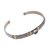 Gold accented blue topaz cuff bracelet, 'Artful Sky' - Blue Topaz Sterling Silver and 18K Gold Accent Cuff Bracelet (image 2e) thumbail