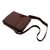 Leather sling, 'Ngayogyakarta Mahogany' - Handmade Leather Sling in Solid Mahogany from Bali (image 2f) thumbail