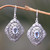 Blue topaz dangle earrings, 'Bali Oval' - Oval Blue Topaz Dangle Earrings from Bali thumbail