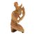 Wood sculpture, 'Praying Ibu' - Signed Wood Sculpture of a Praying Balinese Woman (image 2c) thumbail