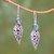 Blue topaz dangle earrings, 'Brightest Beauty' - Floral Drop Blue Topaz Dangle Earrings Crafted in Bali thumbail