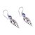 Blue topaz dangle earrings, 'Brightest Beauty' - Floral Drop Blue Topaz Dangle Earrings Crafted in Bali (image 2c) thumbail