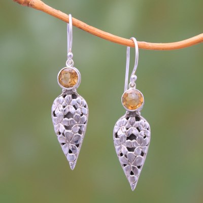 Citrine dangle earrings, Brightest Beauty