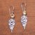 Citrine dangle earrings, 'Brightest Beauty' - Floral Drop Citrine Dangle Earrings Crafted in Bali (image 2b) thumbail