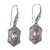 Citrine dangle earrings, 'Sanur Elegance' - Weave Pattern Citrine Dangle Earrings from Bali (image 2a) thumbail