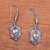 Citrine dangle earrings, 'Sanur Elegance' - Weave Pattern Citrine Dangle Earrings from Bali (image 2b) thumbail