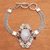 Multi-gemstone pendant bracelet, 'Sukawati Oasis' - Multi-Gemstone Pendant Bracelet Crafted in Bali thumbail