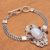Multi-gemstone pendant bracelet, 'Sukawati Oasis' - Multi-Gemstone Pendant Bracelet Crafted in Bali (image 2b) thumbail