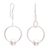 Sterling silver dangle earrings, 'Moon Path' - Round Sterling Silver Dangle Earrings from Bali (image 2a) thumbail