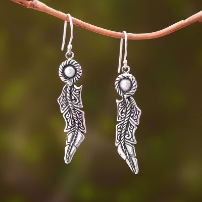 Sterling silver dangle earrings, Ethereal Aura