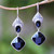 Onyx dangle earrings, 'Midnight Vision' - 5-Carat Onyx Dangle Earrings Crafted in Bali thumbail