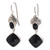 Onyx dangle earrings, 'Midnight Vision' - 5-Carat Onyx Dangle Earrings Crafted in Bali (image 2a) thumbail