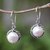 Cultured pearl dangle earrings, 'Magnificent Rope' - Rope Motif Cultured Pearl Dangle Earrings from Bali thumbail