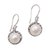 Cultured pearl dangle earrings, 'Magnificent Rope' - Rope Motif Cultured Pearl Dangle Earrings from Bali (image 2a) thumbail