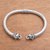 Sterling silver cuff bracelet, 'Elephant of Bali' - Sterling Silver Elephant Cuff Bracelet from Bali (image 2b) thumbail