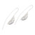 Sterling silver drop earrings, 'Leafy Goddess' - Sterling Silver Leaf Drop Earrings from Bali (image 2c) thumbail