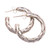Sterling silver half-hoop earrings, 'Woven Beauty' - Weave Pattern Sterling Silver Half-Hoop Earrings from Bali (image 2a) thumbail