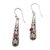 Garnet dangle earrings, 'Sparkling Pillars' - Openwork Garnet Dangle Earrings from Bali (image 2a) thumbail