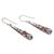 Garnet dangle earrings, 'Sparkling Pillars' - Openwork Garnet Dangle Earrings from Bali (image 2c) thumbail