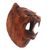 Wood mask, 'Courageous Lion' - Hand Carved Suar Wood Lion Wall Mask from Bali (image 2c) thumbail
