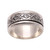 Sterling silver spinner ring, 'Kawung Jawa' - Kawung and Jawa Motif Sterling Silver Spinner Ring from Java (image 2d) thumbail