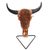 Resin decorative accent, 'Buffalo Vine' - Vine Motif Buffalo Skull-Shaped Resin Decorative Accent thumbail