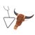Resin decorative accent, 'Buffalo Vine' - Vine Motif Buffalo Skull-Shaped Resin Decorative Accent (image 2c) thumbail