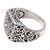 Sterling silver signet ring, 'Windy Curls' - Curl Pattern Sterling Silver Signet Ring from Bali (image 2f) thumbail