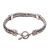 Gold accented sterling silver chain bracelet, 'Bold Royal' - 18k Gold Accented Sterling Silver Chain Bracelet from Bali (image 2d) thumbail