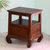 Teak wood nightstand, 'Sanur at Dawn' - Handmade Teak Wood Nightstand from Bali (image 2) thumbail