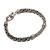 Sterling silver pendant bracelet, 'Fascina'ting Curls' - Sterling Silver Wheat Chain Pendant Bracelet from Bali (image 2c) thumbail