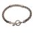 Sterling silver pendant bracelet, 'Fascina'ting Curls' - Sterling Silver Wheat Chain Pendant Bracelet from Bali (image 2d) thumbail