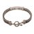 Sterling silver pendant bracelet, 'Foxtail Statement' - Sterling Silver Foxtail Chain Pendant Bracelet from Bali (image 2e) thumbail