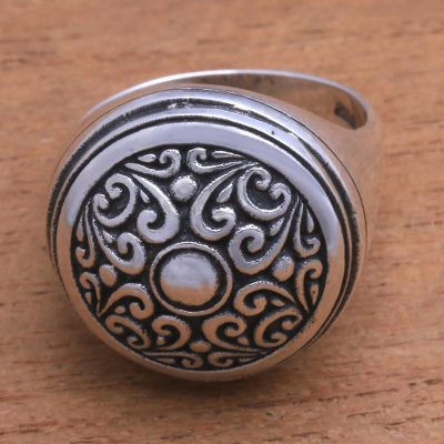 Sterling silver cocktail ring, Heritage Beauty